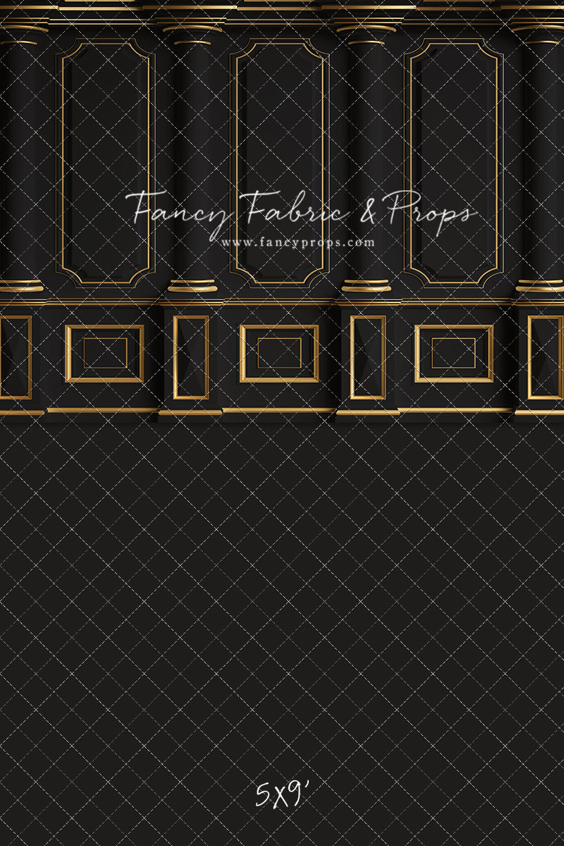 Dark Victorian Gold Wall - With Sweep Option