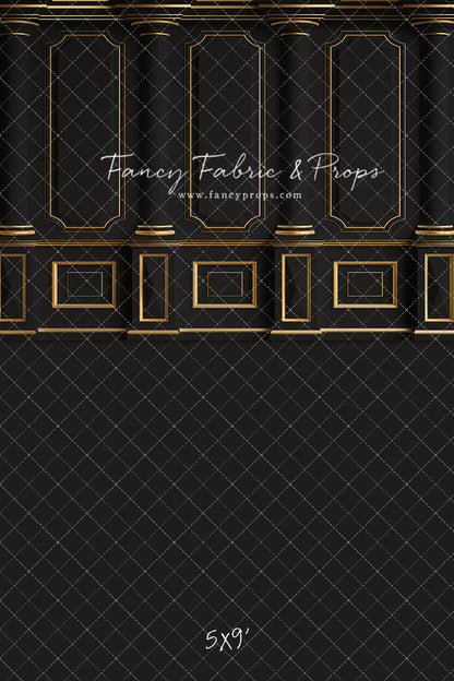 Dark Victorian Gold Wall - With Sweep Option