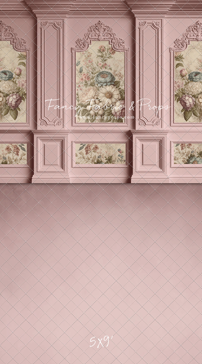 Rose Floral Victorian Wall - With Sweep Option