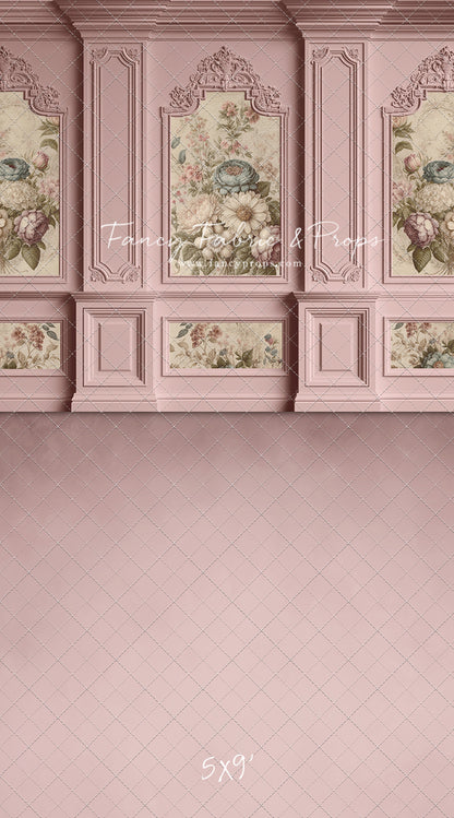 Rose Floral Victorian Wall - With Sweep Option