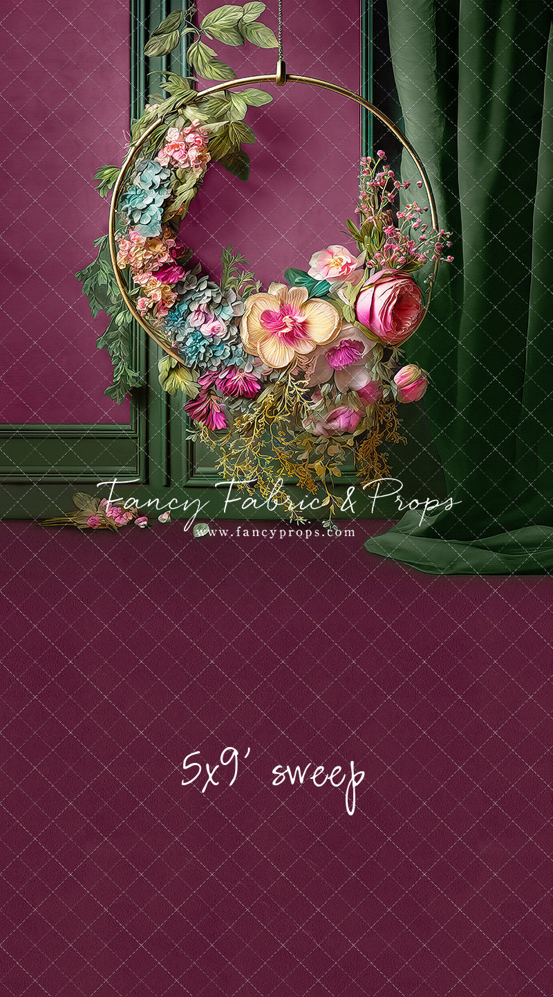 Magenta Elegant Hoop - Sweep Sizes Only