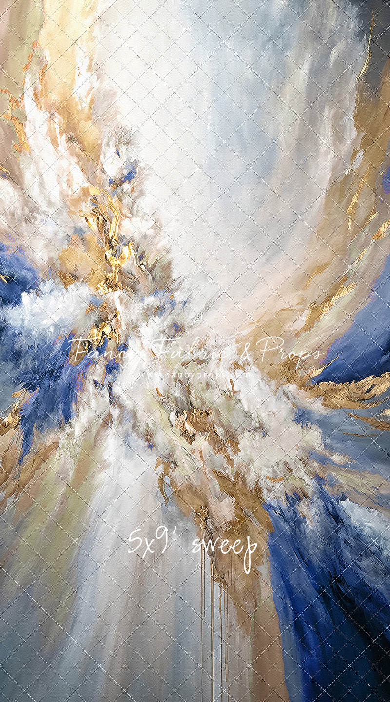 Navy Marble - With Sweep Option