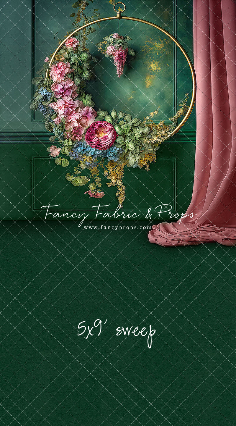 Rose & Evergreen Elegant Hoop - Sweep Sizes Only