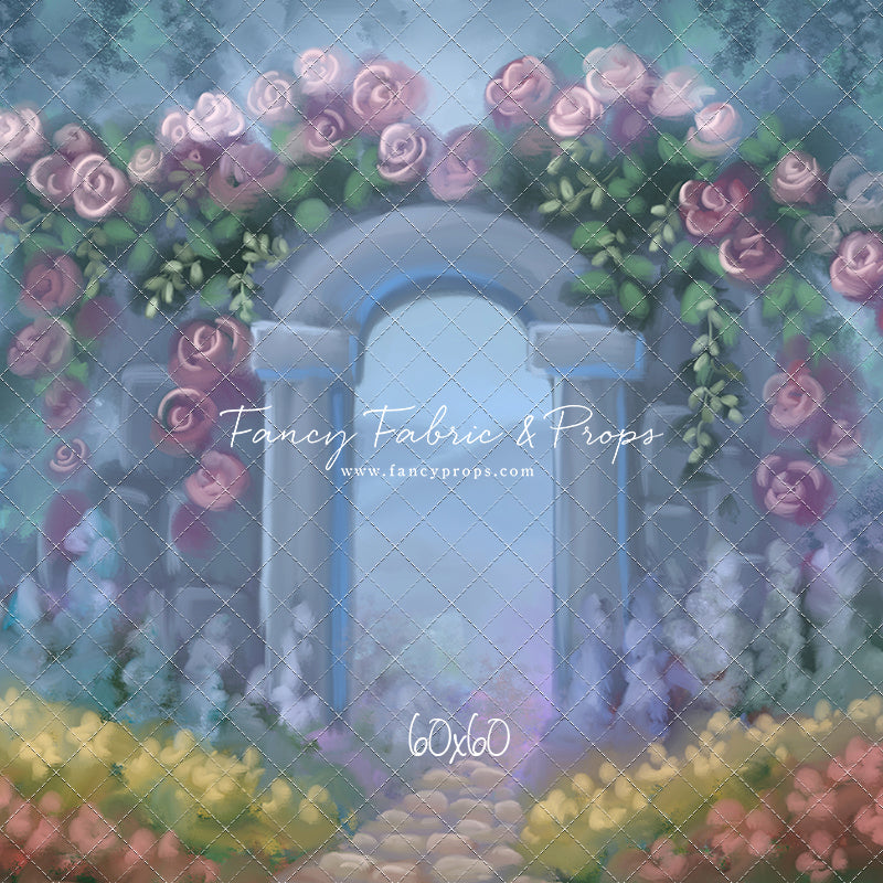 Blushing Rosette Archway
