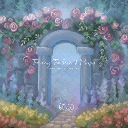 Blushing Rosette Archway
