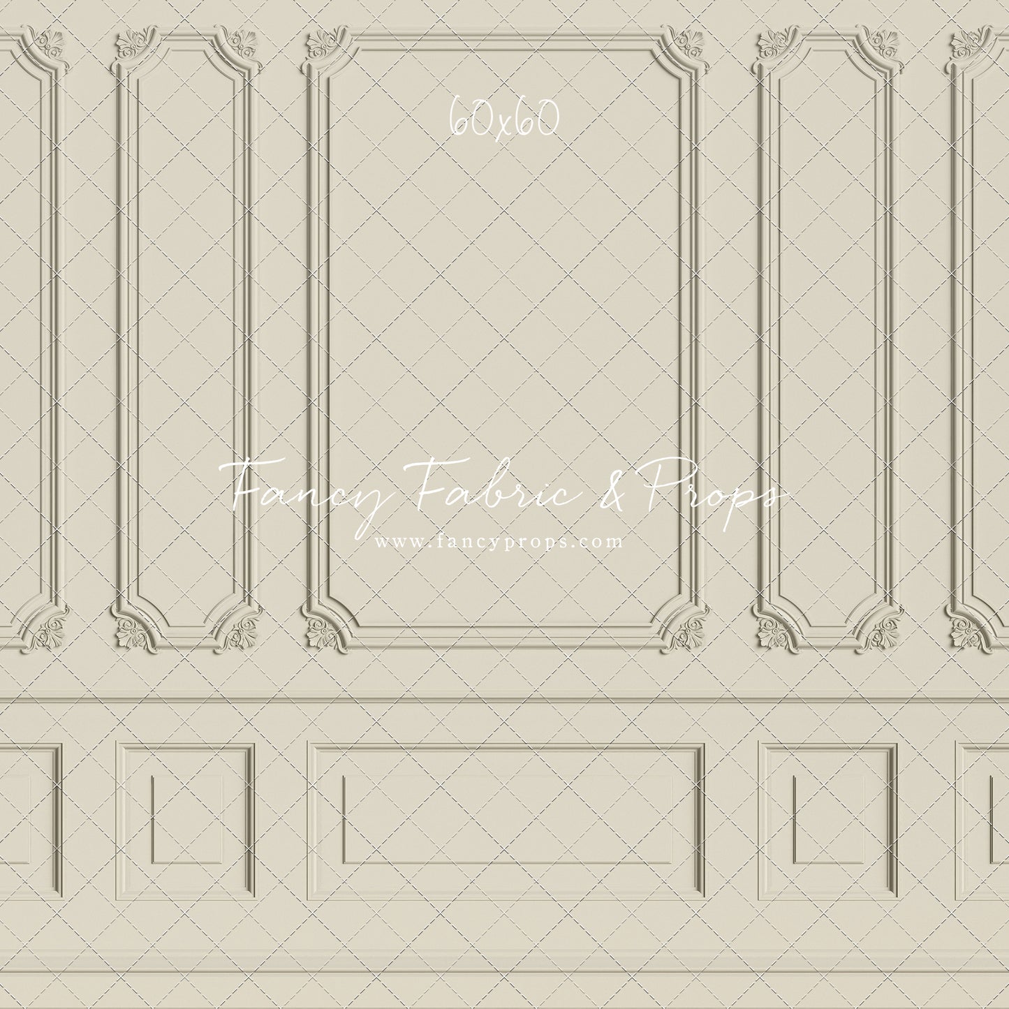 Classic Cream Wainscoting Wall - With Sweep Option