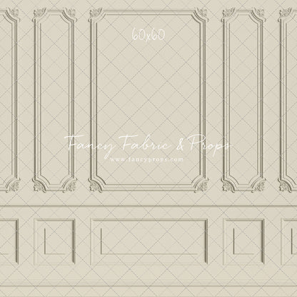 Classic Cream Wainscoting Wall - With Sweep Option