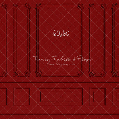 Classic Red Wainscoting Wall - With Sweep Option