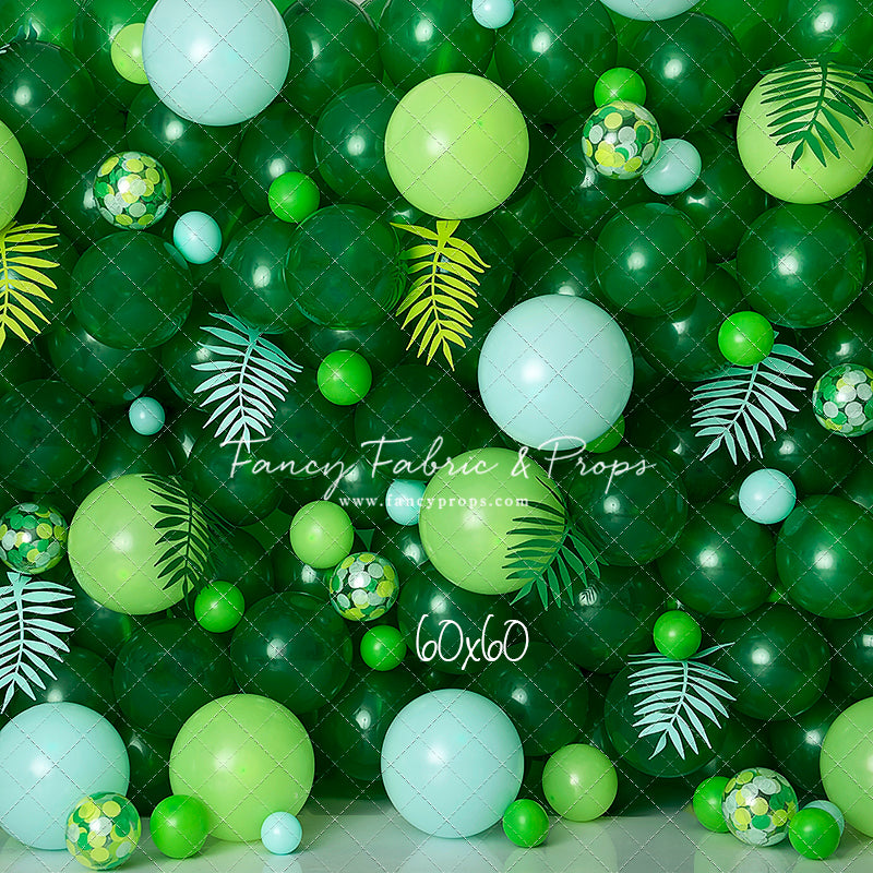 Cool Blue Tropical Balloon Wall