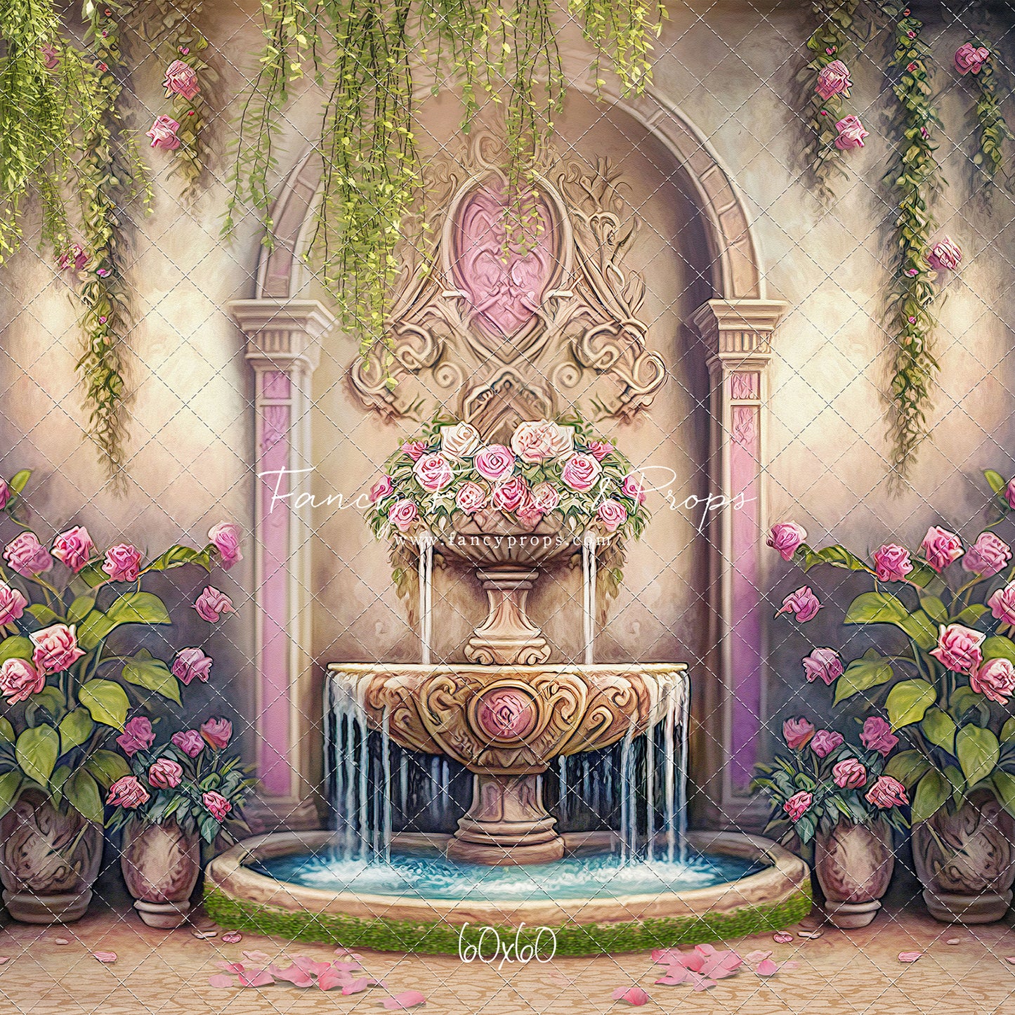 Pink Wishes Fountain - With Sweep Option