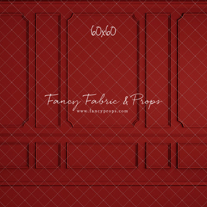 Red Wainscoting Wall