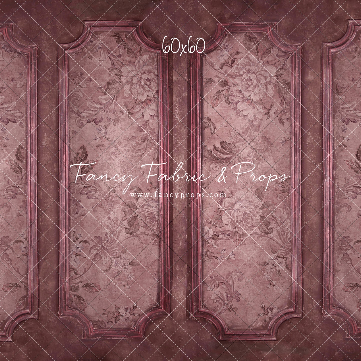 Rose Floral Wainscoting Wall