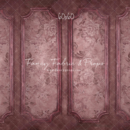 Rose Floral Wainscoting Wall