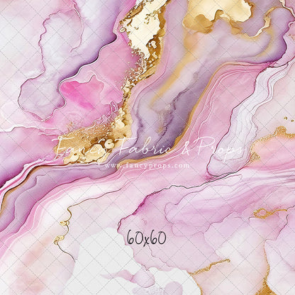 Rose Gold Marble Swirl - With Sweep Option