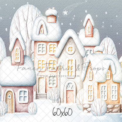 Evening Snowy Village