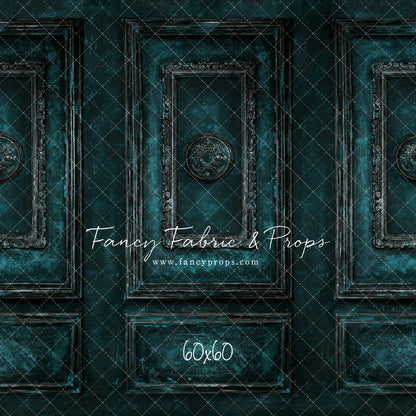 Teal Antiqued Wall