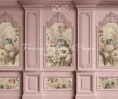 Rose Floral Victorian Wall - With Sweep Option