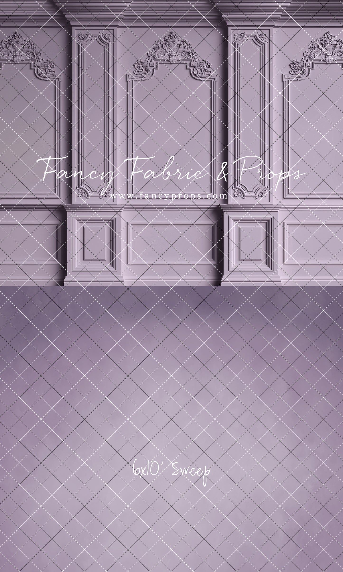 Classic Purple Victorian Wall - With Sweep Option