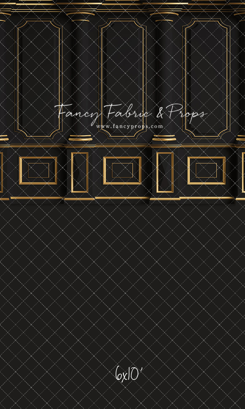 Dark Victorian Gold Wall - With Sweep Option