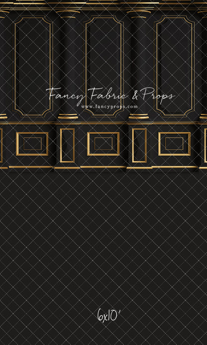 Dark Victorian Gold Wall - With Sweep Option