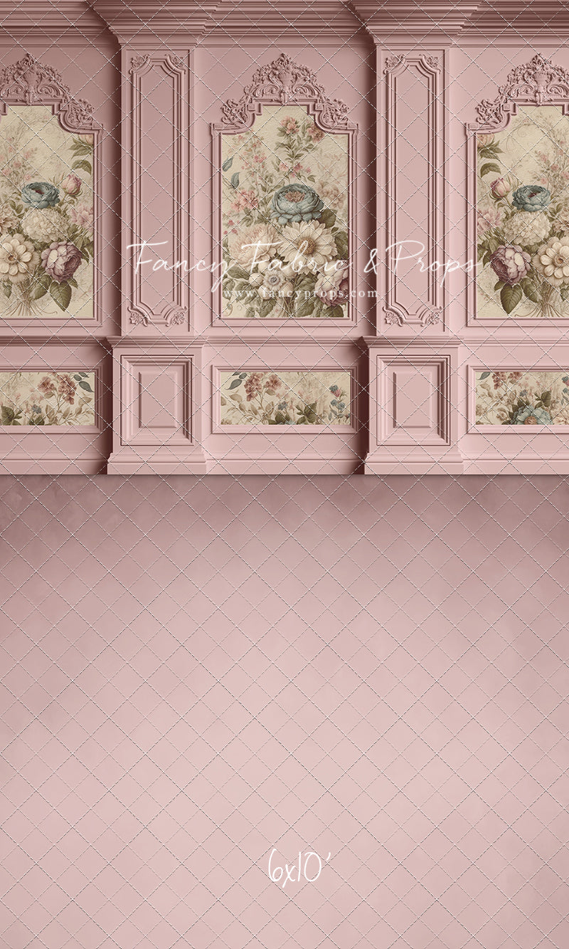 Rose Floral Victorian Wall - With Sweep Option