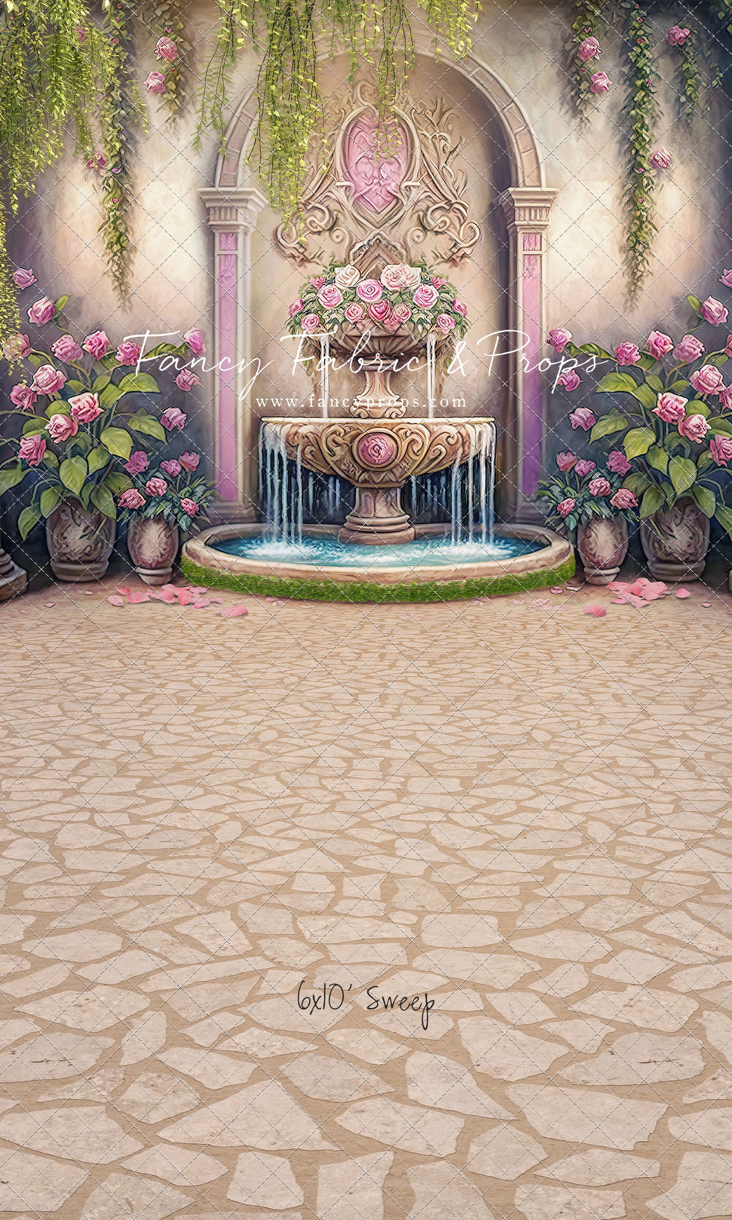 Pink Wishes Fountain - With Sweep Option
