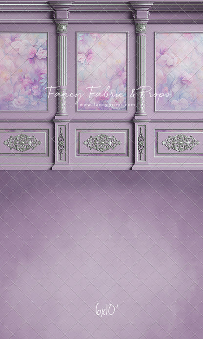 Violet Floral Victorian Wall - With Sweep Option