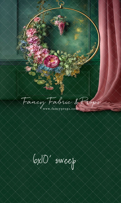 Rose & Evergreen Elegant Hoop - Sweep Sizes Only