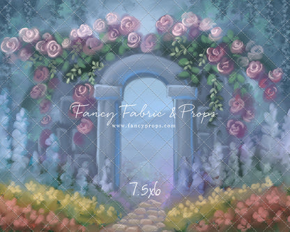 Blushing Rosette Archway