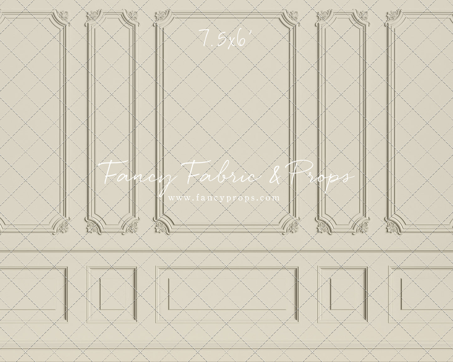 Classic Cream Wainscoting Wall - With Sweep Option