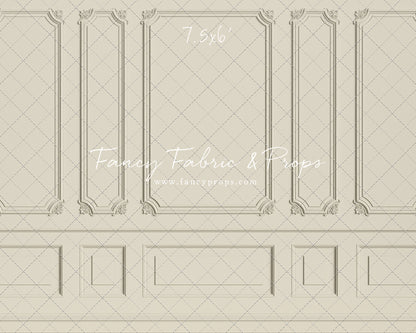 Classic Cream Wainscoting Wall - With Sweep Option