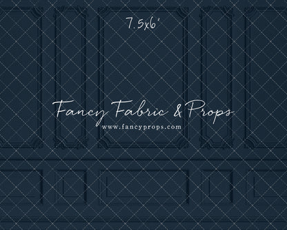 Classic Navy Wainscoting Wall - With Sweep Option