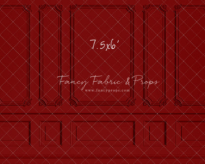 Classic Red Wainscoting Wall - With Sweep Option