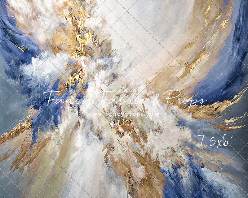 Navy Marble - With Sweep Option