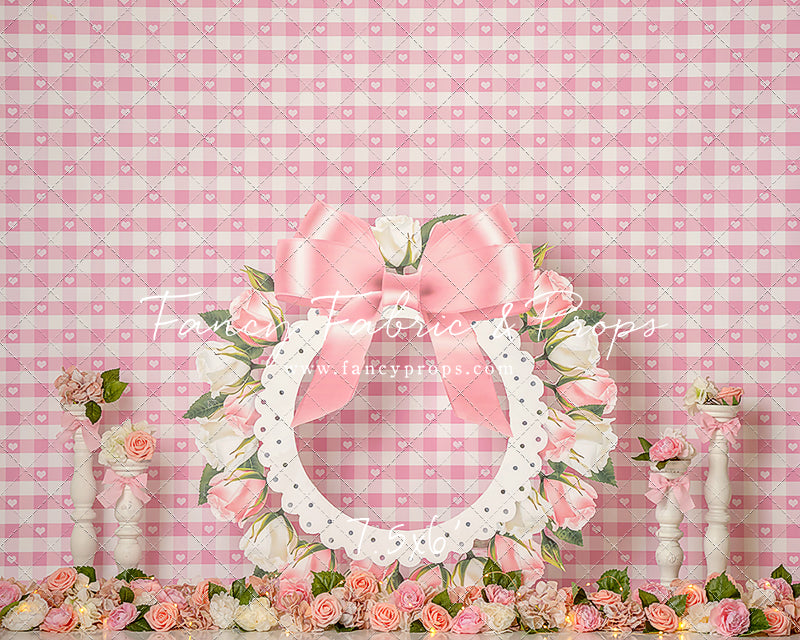Pink Rose Wreath