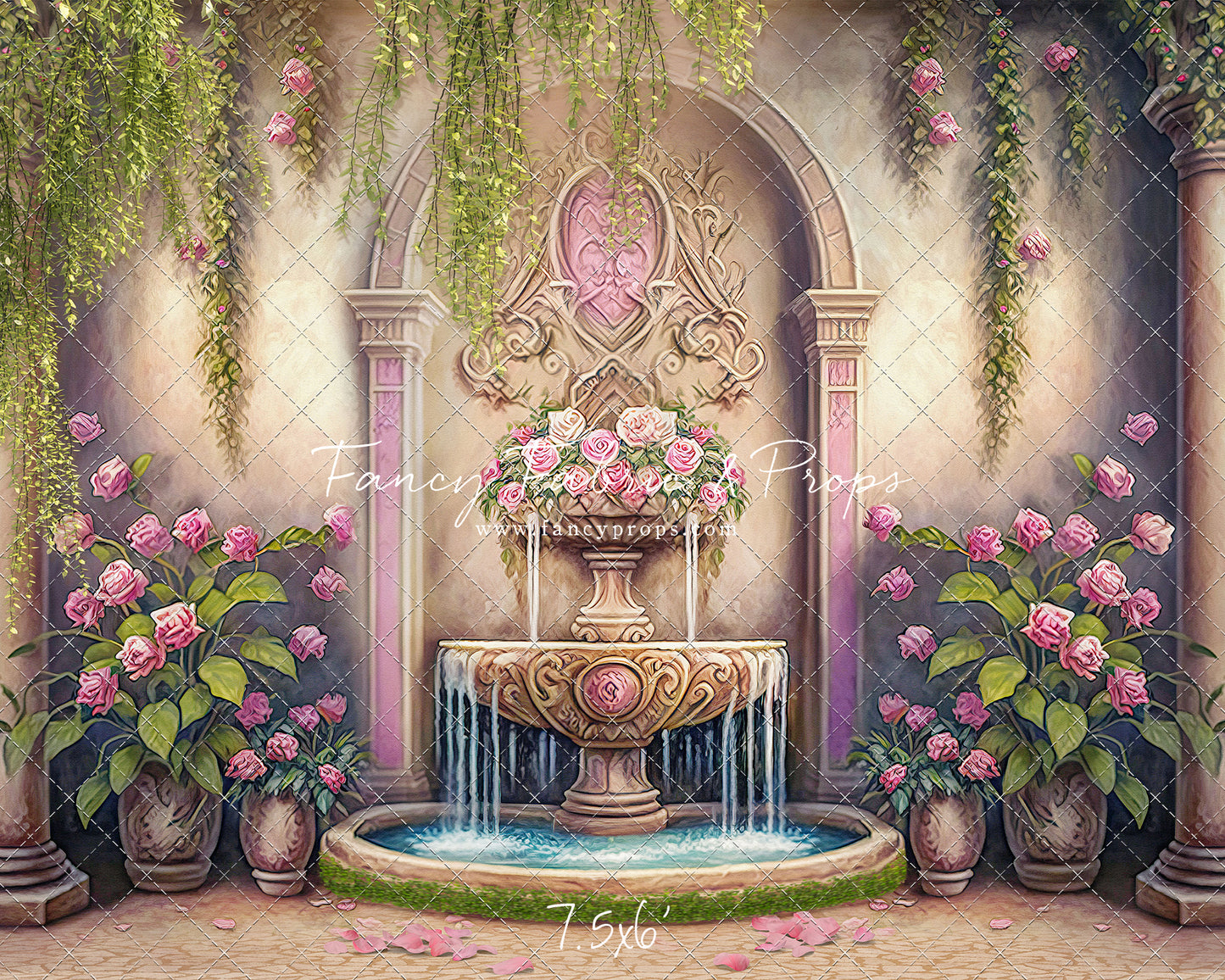 Pink Wishes Fountain - With Sweep Option