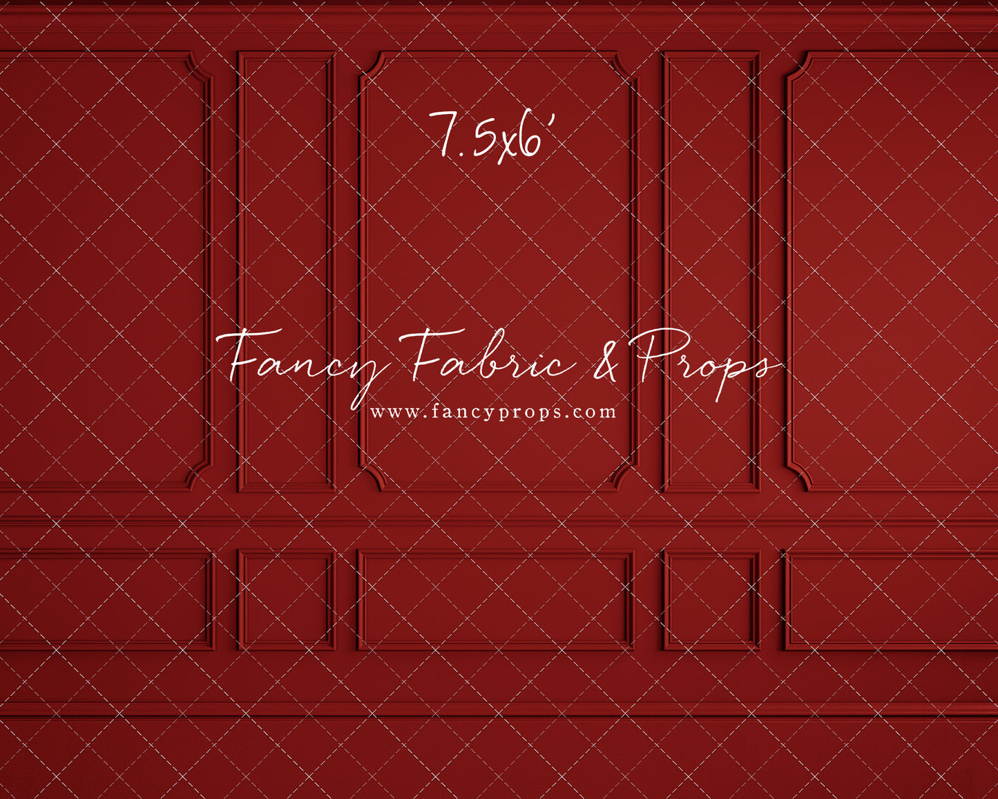 Red Wainscoting Wall