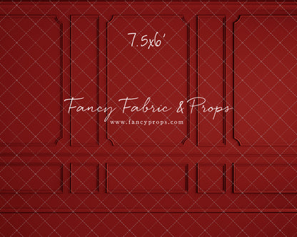 Red Wainscoting Wall