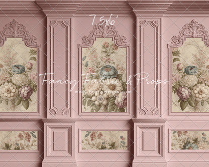 Rose Floral Victorian Wall - With Sweep Option