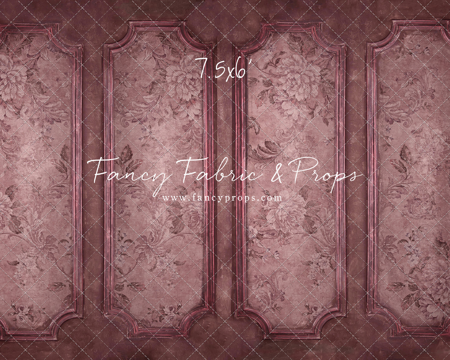 Rose Floral Wainscoting Wall