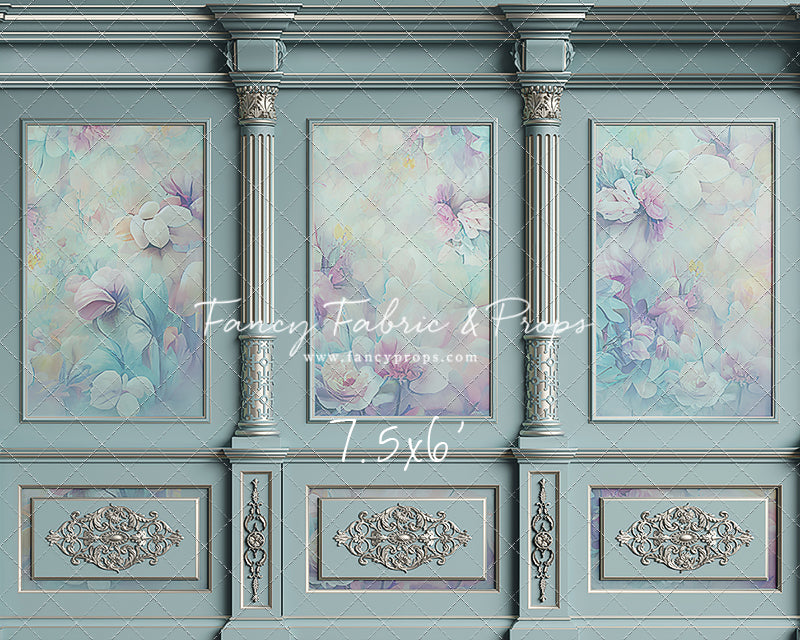 Sky Floral Victorian Wall - With Sweep Option