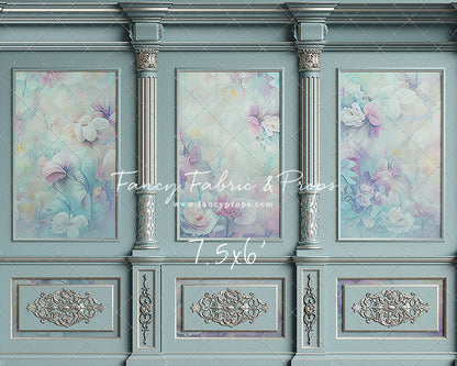 Sky Floral Victorian Wall - With Sweep Option