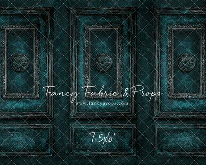 Teal Antiqued Wall