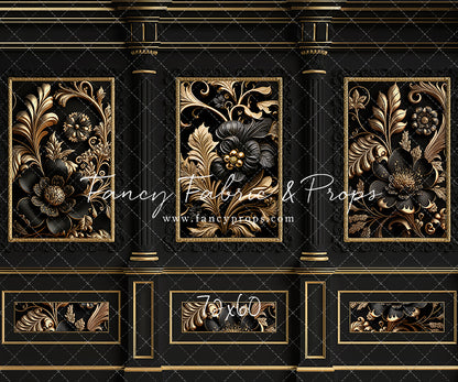 Black & Gold Elegance Wall - With Sweep Option