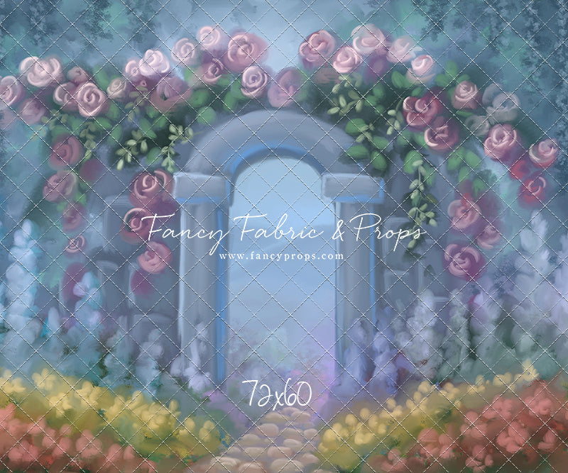 Blushing Rosette Archway