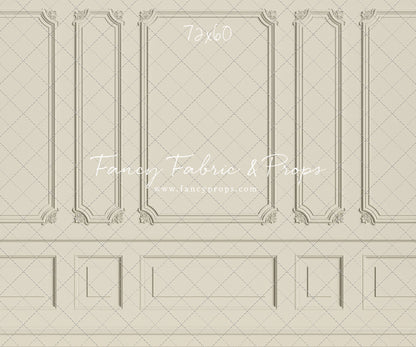 Classic Cream Wainscoting Wall - With Sweep Option