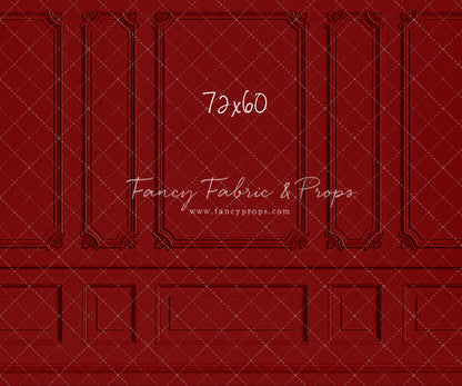 Classic Red Wainscoting Wall - With Sweep Option