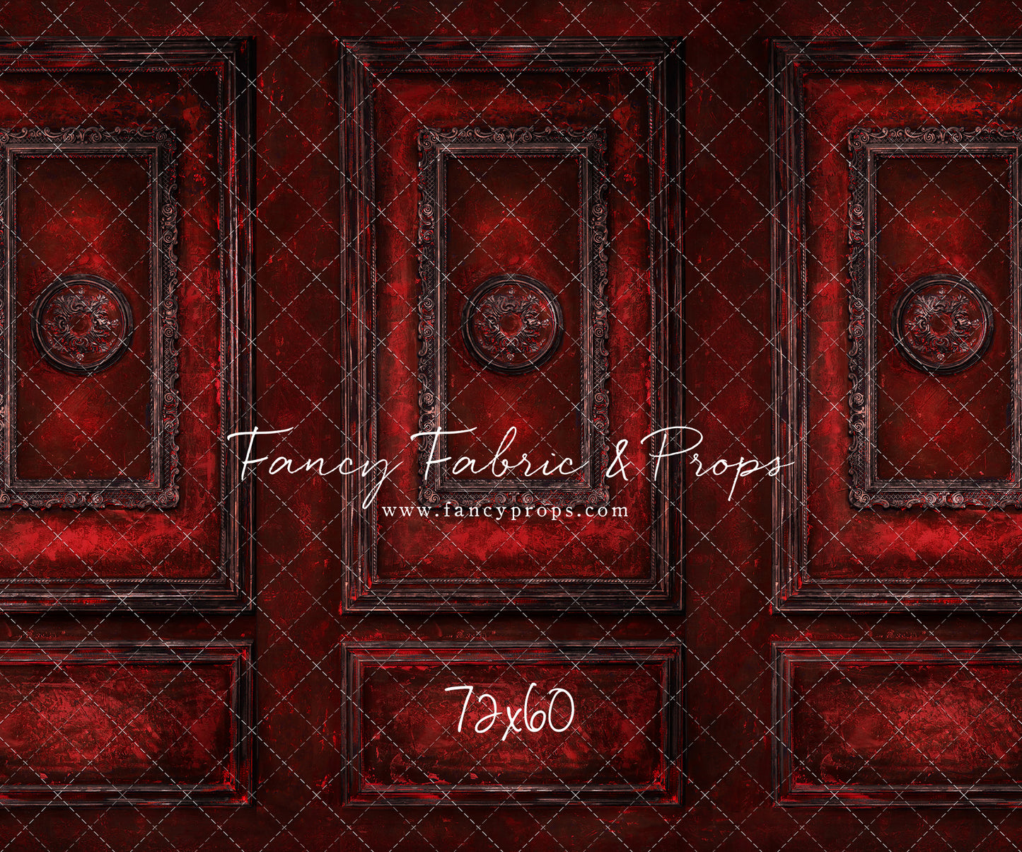 Crimson Antiqued Wall