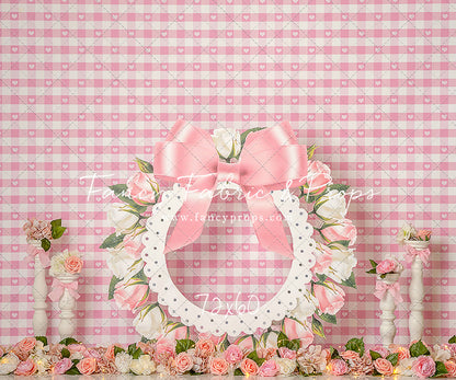 Pink Rose Wreath