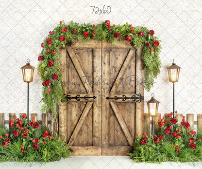 Red Rose Doorway